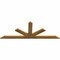Ekena Millwork Saratoga Rough Sawn Timber Gable Bracket, Western Red Cedar, 96"W x 36"H x 2"D x 6"F, 9/12 Pitch GBW096X36X0206SAR00RWR - alternate 4